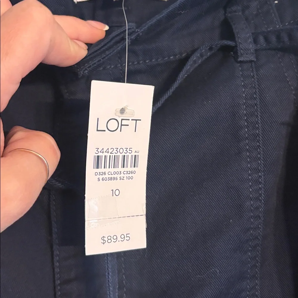 Loft wide leg cargo trouser pants business casual relaxed streetwear academia - Picture 6 of 9